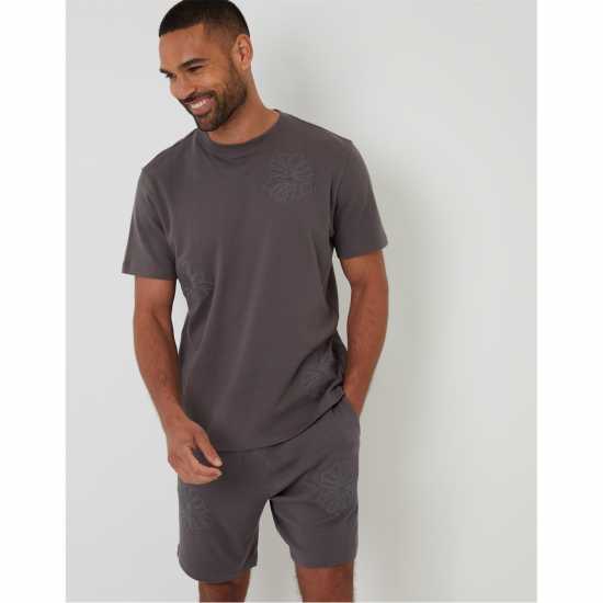 Мъжки къси панталони Threadbare Short Ardsley Sn99 Slate Threadbare Short Ardsley Sn99 Slate Мъжки къси панталони