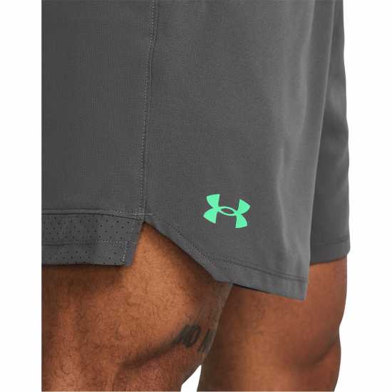 Under Armour Мъжки Къси Панталони За Фитнес Armour Ua Vanish Woven 6In Shorts Gym Short Mens Grey 