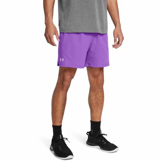 Under Armour Мъжки Къси Панталони За Фитнес Armour Ua Vanish Woven 6In Shorts Gym Short Mens Purple Under Armour Мъжки Къси Панталони За Фитнес Armour Ua Vanish Woven 6In Shorts Gym Short Mens Purple