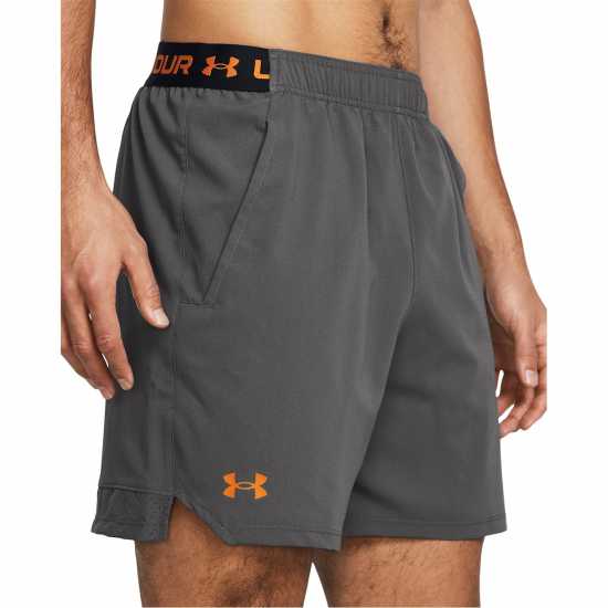 Under Armour Мъжки Къси Панталони За Фитнес Armour Ua Vanish Woven 6In Shorts Gym Short Mens Grey 