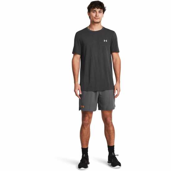 Under Armour Мъжки Къси Панталони За Фитнес Armour Ua Vanish Woven 6In Shorts Gym Short Mens Grey 