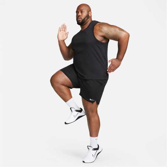 Nike Dri-FIT Totality Men's 7 Unlined Knit Fitness Shorts Черно Мъжко облекло за едри хора