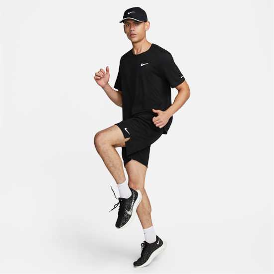 Nike Dri-FIT Totality Men's 7 Unlined Knit Fitness Shorts Черно Мъжко облекло за едри хора