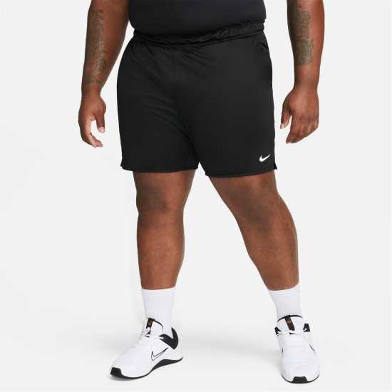 Nike Dri-FIT Totality Men's 7 Unlined Knit Fitness Shorts Черно Мъжко облекло за едри хора