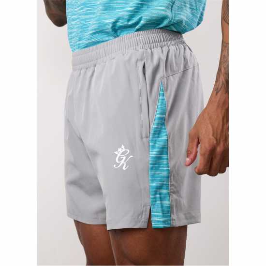 Gym King Energy Short Sn53 Grey/Ocean Blue Мъжки къси панталони