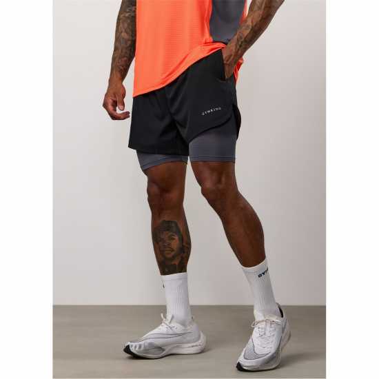Gym King Prog 2In1Short Sn53  Мъжки къси панталони