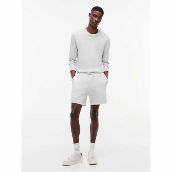 Tommy Jeans Men's Fleece Jogger Shorts Grey Heather 