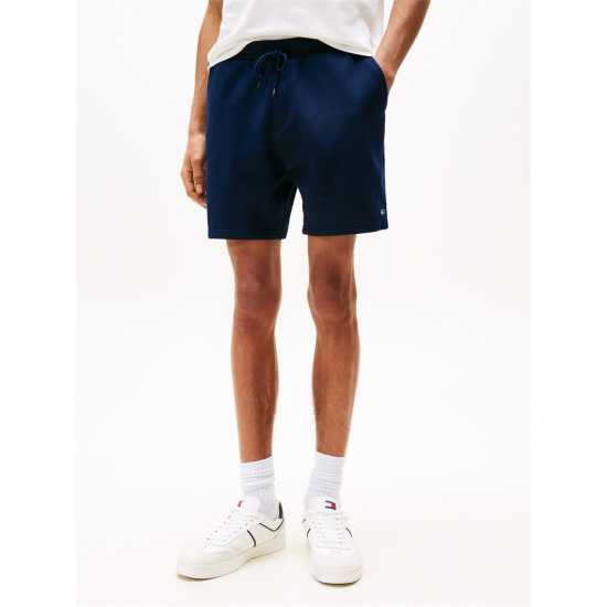 Tommy Jeans Men's Fleece Jogger Shorts Dark Night Navy 