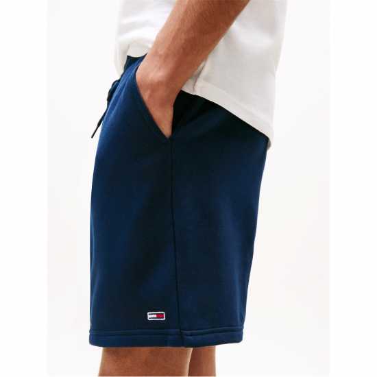 Tommy Jeans Men's Fleece Jogger Shorts Dark Night Navy 