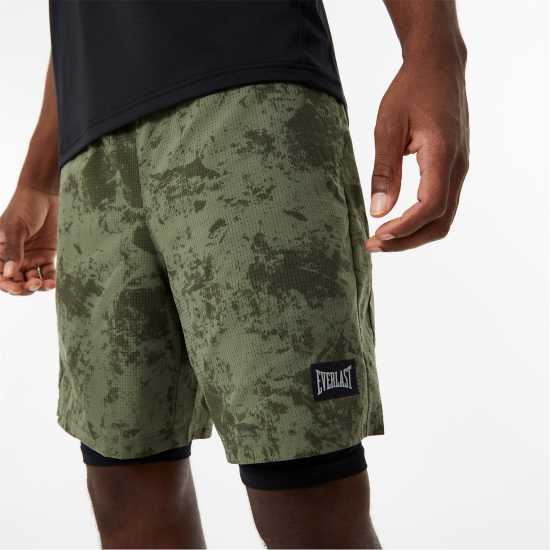 Everlast Мъжки Шорти 2-In-1 Shorts Mens Хаки печат Мъжки къси панталони