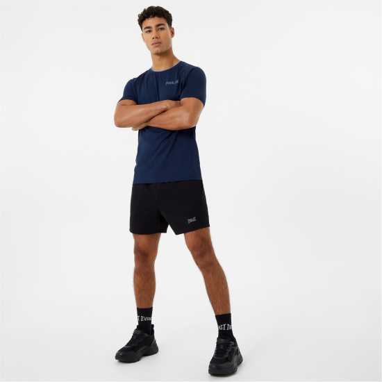 Everlast Мъжки Шорти Polyester 8 Inch Shorts Mens Black Мъжко облекло за едри хора