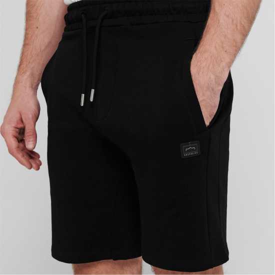 883 Police Мъжки Шорти Полар Lite Fleece Shorts Mens Black Мъжко облекло за едри хора