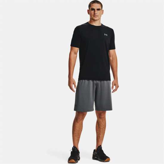 Under Armour 2.0 Shorts Черно сиво Мъжко облекло за едри хора