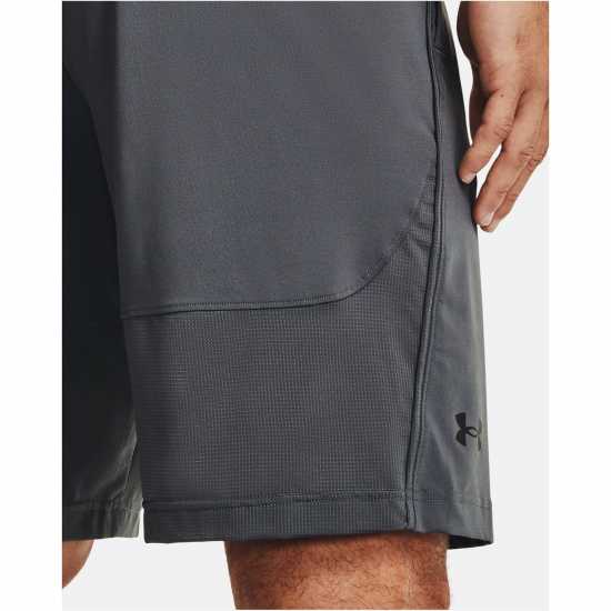 Under Armour 2.0 Shorts Черно сиво Мъжко облекло за едри хора