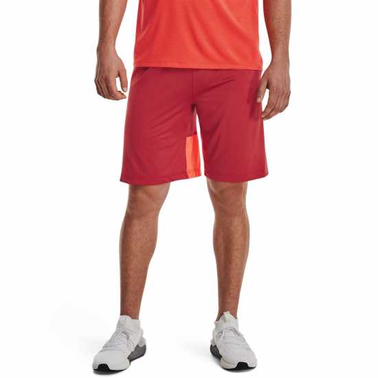 Under Armour 2.0 Shorts Red Мъжко облекло за едри хора