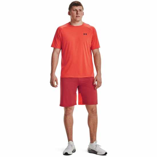 Under Armour 2.0 Shorts Red Мъжко облекло за едри хора