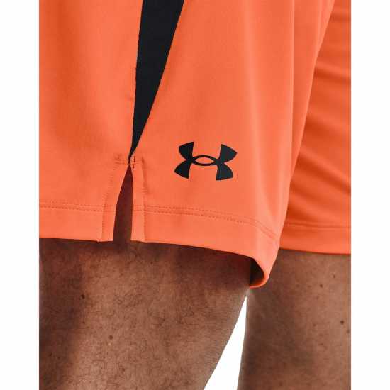 Under Armour Мъжки Шорти Tech Vent Shorts Mens Orange Мъжко облекло за едри хора