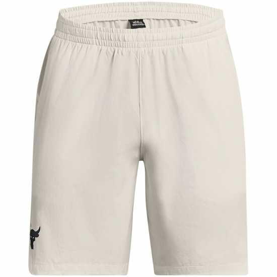 Under Armour Rock Woven Shorts Ivory/Black Мъжко облекло за едри хора