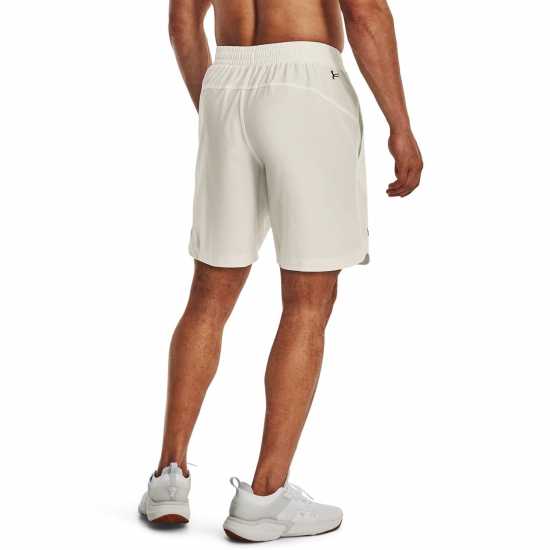 Under Armour Rock Woven Shorts Ivory/Black Мъжко облекло за едри хора