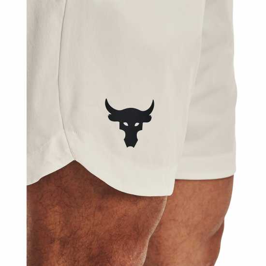 Under Armour Rock Woven Shorts Слонова кост/Черно Мъжко облекло за едри хора