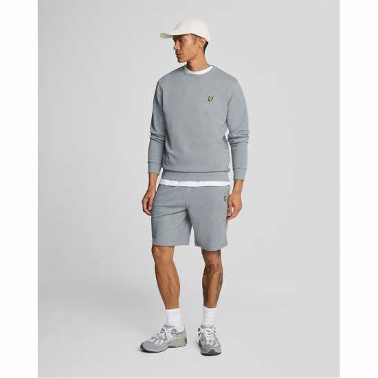 Lyle And Scott Men's Fleece Jogger Shorts Grey Marl 