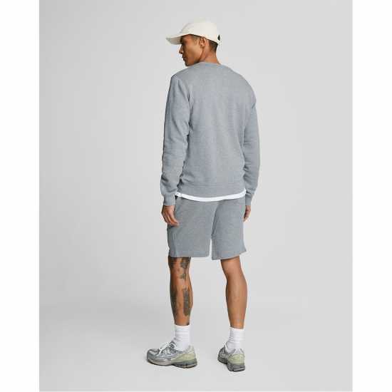 Lyle And Scott Men's Fleece Jogger Shorts Grey Marl 