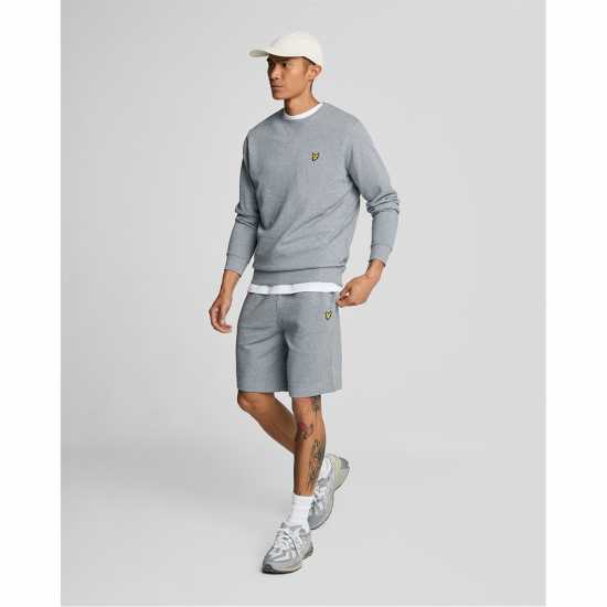Lyle And Scott Men's Fleece Jogger Shorts Grey Marl 