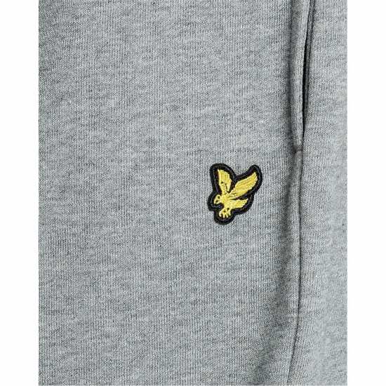 Lyle And Scott Mens Fleece Jogger Shorts Grey Marl 