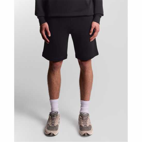 Lyle And Scott Men's Fleece Jogger Shorts Jet Black 