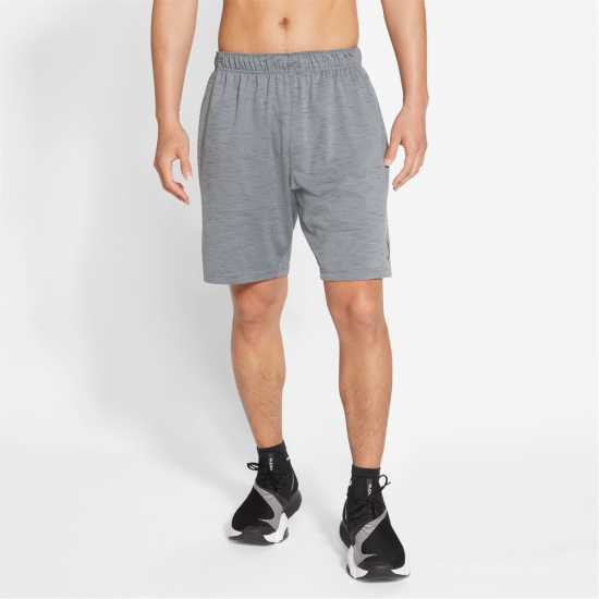 Nike Yoga Dri-FIT Men's Shorts Smoke Grey Мъжко облекло за едри хора