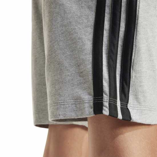 Adidas Essentials 3 Stripe Jersey Short Juniors Сиво / Черно Adidas Essentials 3 Stripe Jersey Short Juniors Сиво / Черно