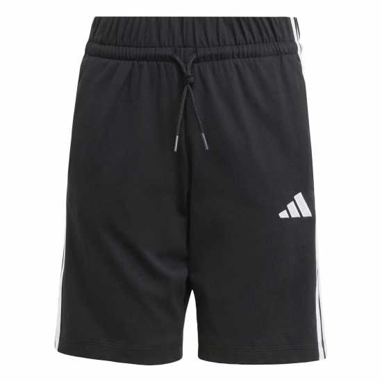 Adidas Essentials 3 Stripe Jersey Short Juniors Черно/Бяло Adidas Essentials 3 Stripe Jersey Short Juniors Черно/Бяло