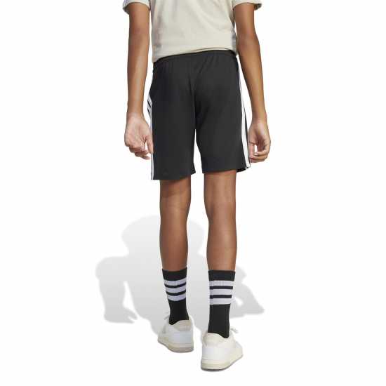 Adidas Essentials 3 Stripe Jersey Short Juniors Черно/Бяло Adidas Essentials 3 Stripe Jersey Short Juniors Черно/Бяло