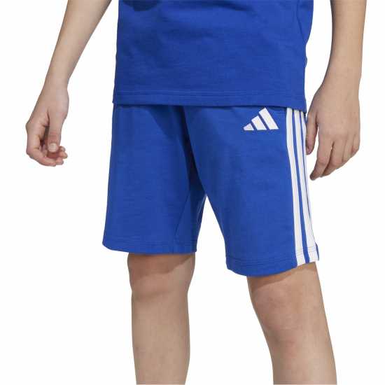 Adidas Essentials 3 Stripe Jersey Short Juniors Черно/Бяло Adidas Essentials 3 Stripe Jersey Short Juniors Черно/Бяло