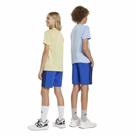 Adidas Essentials 3 Stripe Jersey Short Juniors Adidas Essentials 3 Stripe Jersey Short Juniors