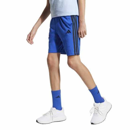 Adidas Essentials 3 Stripe Jersey Short Juniors Adidas Essentials 3 Stripe Jersey Short Juniors