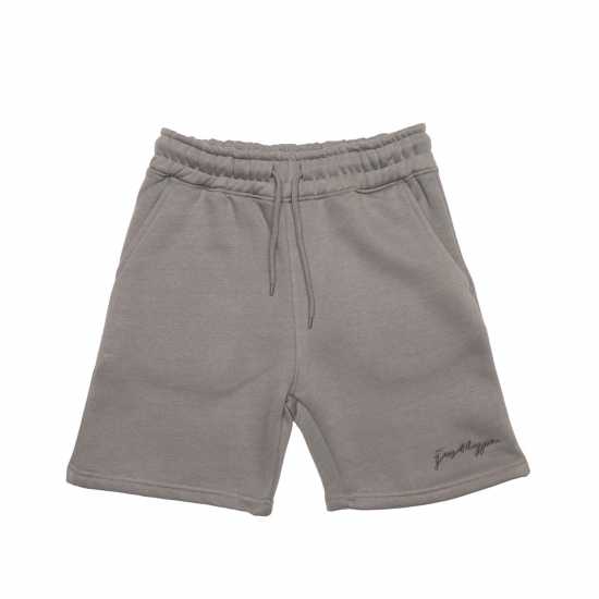 Hype Kids' Oversized Jersey Jogger Shorts Сиво 
