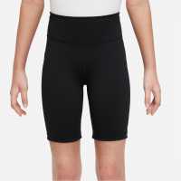Nike Sportswear Big Kids' (Girls') Bike Shorts Черно/Бяло Детски къси панталони