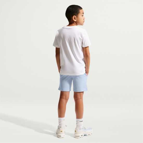 Nike Момчешки Къси Гащи Sportswear Jersey Shorts Junior Boys Hydrogen Blue 
