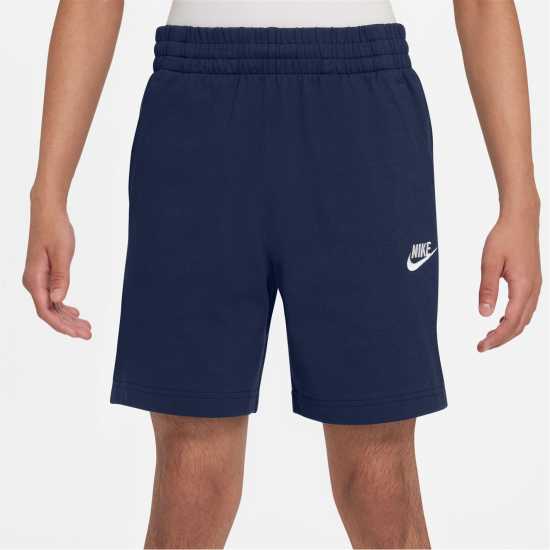 Nike Момчешки Къси Гащи Sportswear Jersey Shorts Junior Boys Midnight Navy 