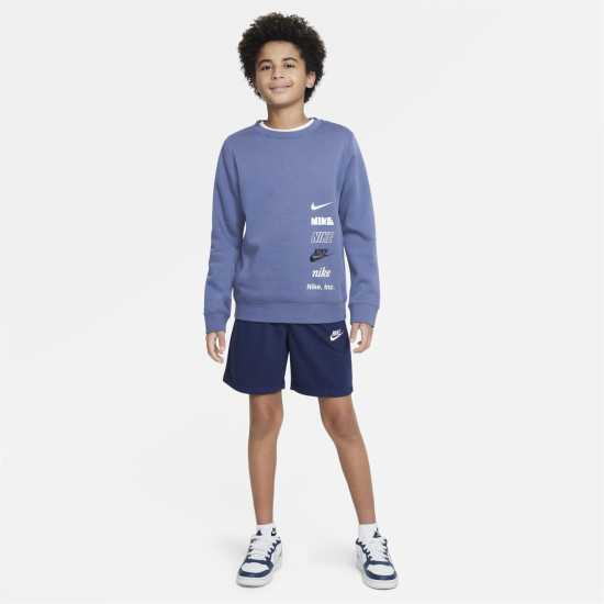 Nike Момчешки Къси Гащи Sportswear Jersey Shorts Junior Boys