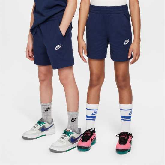 Nike Момчешки Къси Гащи Sportswear Jersey Shorts Junior Boys  