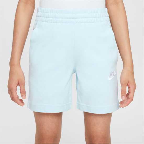 Nike Момчешки Къси Гащи Sportswear Jersey Shorts Junior Boys Ледниково синьо 