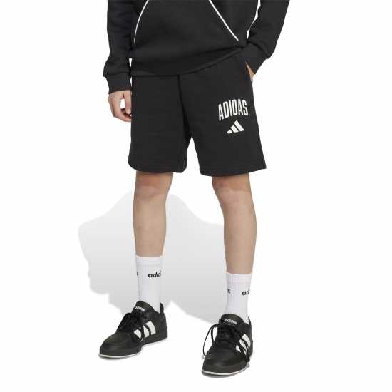 Детски къси панталони Adidas Clgt Ft Short Jn61 Black/White Adidas Clgt Ft Short Jn61 Black/White Детски къси панталони