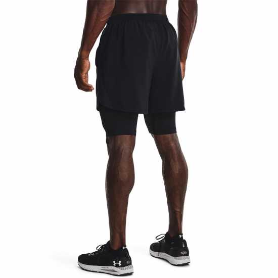 Under Armour Armour UA Launch 2-in-1 7 Shorts Men's Черно Under Armour Armour UA Launch 2-in-1 7 Shorts Men's Черно