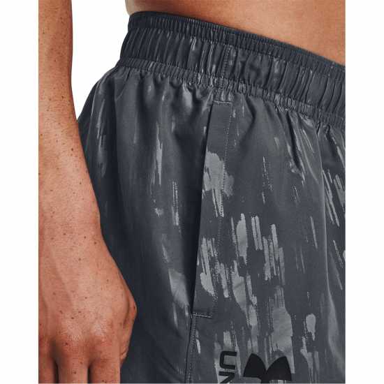Sale Мъжки Шорти Under Armour Woven Embossed Shorts Mens Gray Мъжко облекло за едри хора