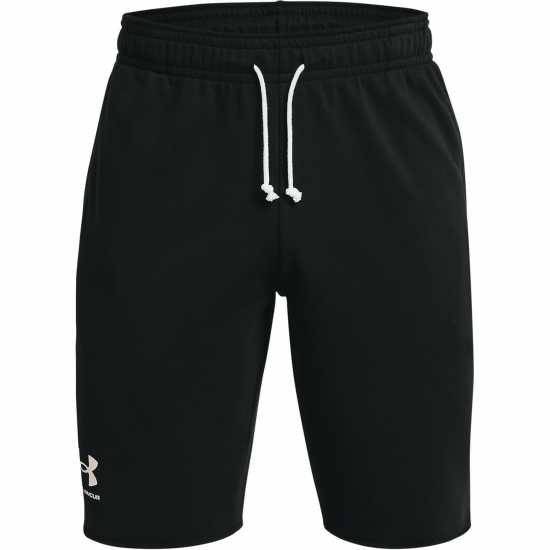 Under Armour Мъжки Шорти Rival Terry Shorts Mens Черно/ОниксБял Мъжки къси панталони