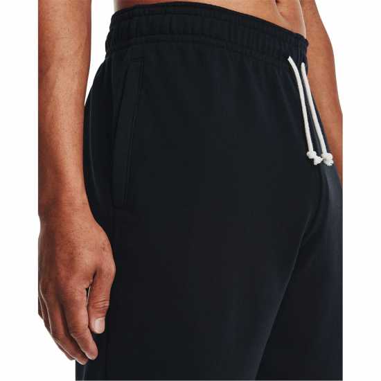 Under Armour Мъжки Шорти Rival Terry Shorts Mens Черно/ОниксБял Мъжки къси панталони
