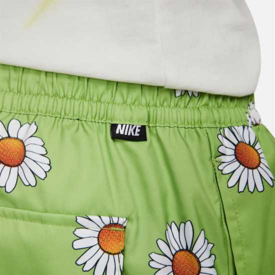 Nike Мъжки Бермуди Aop Flow Board Shorts Mens Green/White Мъжко облекло за едри хора