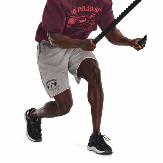 Under Armour Мъжки Шорти Project Rock Terry Shorts Mens  Мъжки къси панталони